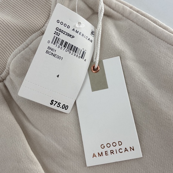 Good American Bone001 Wide Leg Sweatpant XL - Picture 6 of 10